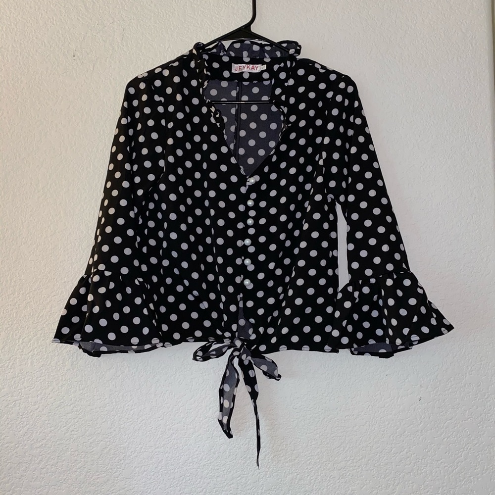 Jeykey Polka Dot Blouse